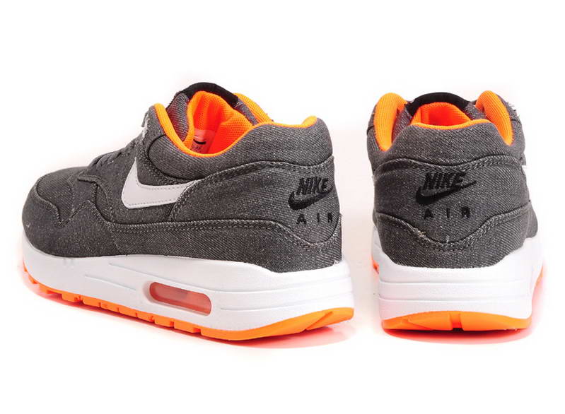 Nike Air Max 1 87 fourrure Chaussures Hommes Noir Blanc (2)